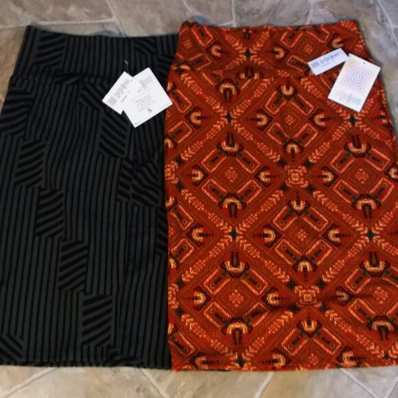 Lularoe Cassie Pencil Skirt Lot of 2 - Size S - NWT - Picture 1 of 3